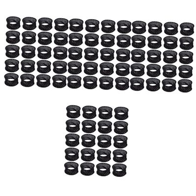 FRCOLOR 80pcs Elastic Hair Rope for Curly Hair Wide Band Ponytail Holders Styling