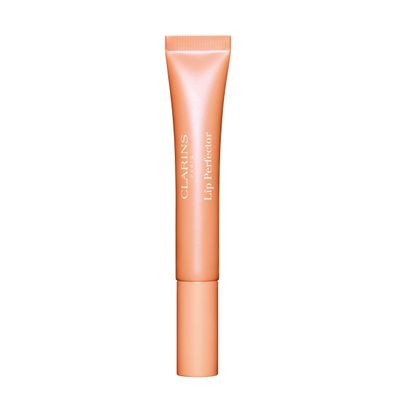 Clarins Lip Perfector, 22 Peach Glow | 2-In-1 Color Balm for Lips + Cheeks | Nourishes and Plumps Lips | Adds Buildable Color to Cheeks for Natural Glow