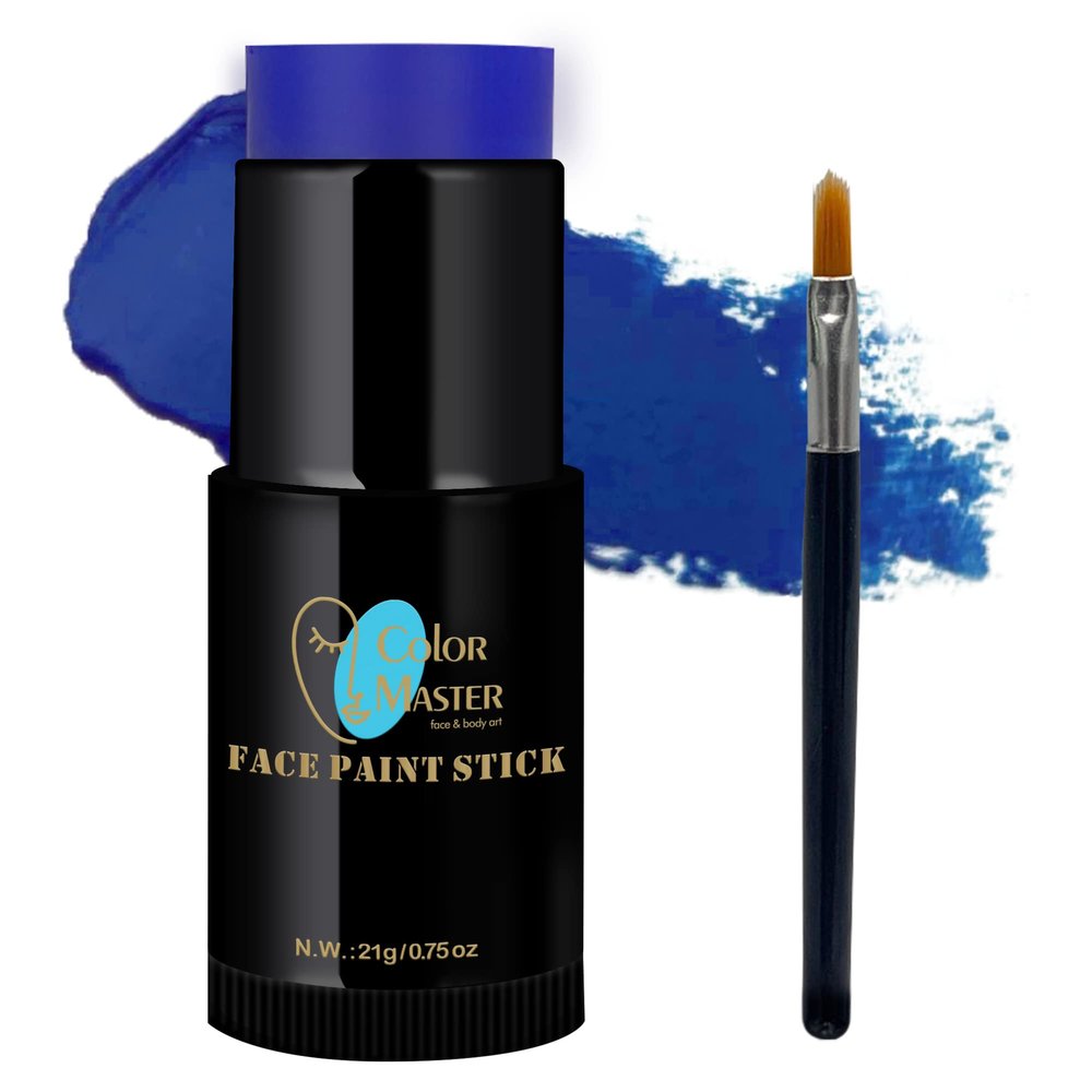 ColorMaster Eye Black Face Body Paint Stick (0.75oz) (Blue)