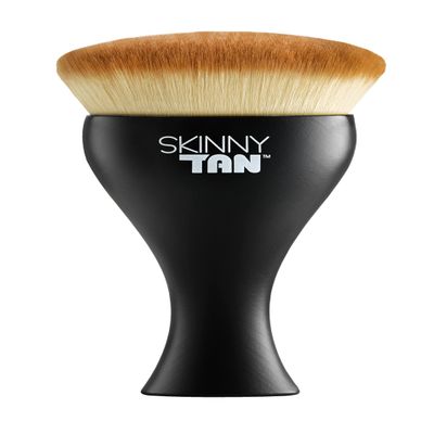 Skinny Tan Body Buffing Brush - Essential Self-Tanning Tool - Soft Vegan Bristles - Perfect for Blending - Ideal for Hard-to-Reach Areas- 1 Pc