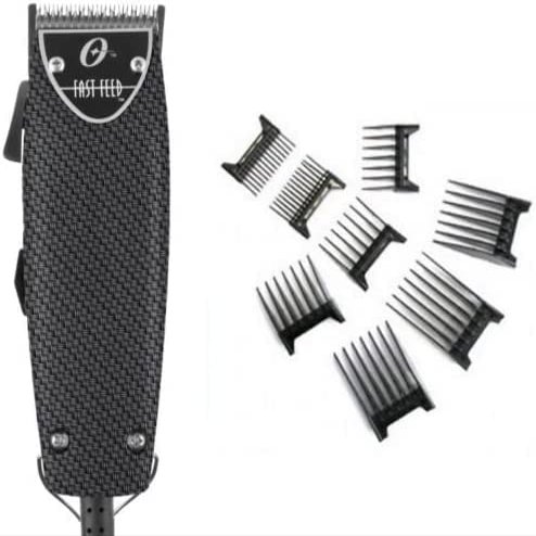 Os-TER Professional Carbon Fiber Fast Feed Professional Clipper with Free 8-pc Comb