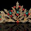 QIYUDS Jeweled Queen Crown,Rhinestone Wedding Crowns and Tiaras for Women, Costume Party Hair Accessories with Gemstones view 3