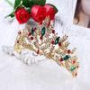 QIYUDS Jeweled Queen Crown,Rhinestone Wedding Crowns and Tiaras for Women, Costume Party Hair Accessories with Gemstones view 4