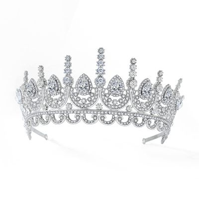 QIYUDS Crystal Crowns,Vintage Crown Tiaras,Girls Adult Bridal Hair Accessories Gifts for Birthday Wedding Prom,Bridal Party