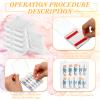Landhoow 15 Pcs Press On Nail Boxes Nail Display Case with 30 Adhesive Tape, Artificial Press On Nail Container, Acrylic Storage Organizer(White) view 3