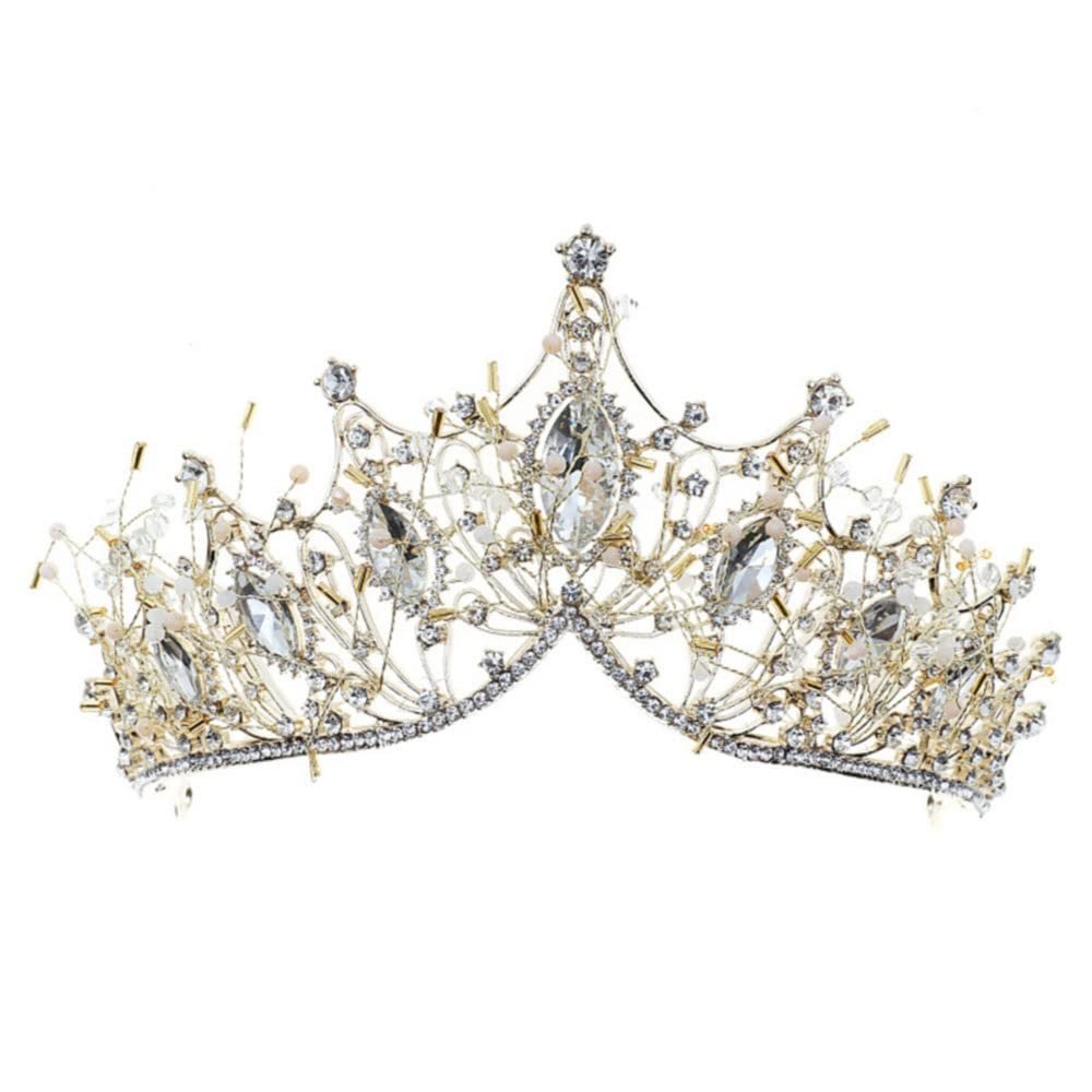 QIYUDS Crown and Tiara Bridal Hair Jewelry Headpiece Party Tiaras Crowns for Women Wedding Hair Accessories