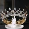 QIYUDS Crown Tiara Bridal Hair Accessories Rhinestone Crystal Round Crown Hair Jewelry for Women Queen Party Crown Tiaras view 4