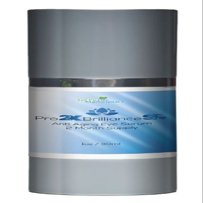 Pro 2x Brilliance SF + Serum - Anti Aging Eye Serum - 2 Month Supply - Rapidly Reduce Appearance of Dark Circles & Puffiness - Exfoliating Vitamin C Serum to Rejuvenate Skin - Aid Skin Cell Renewal