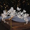 QIYUDS Tiaras Crystal Birthday Crown Rhinestone Queen Crown Bridal Party Wedding Hair Accessories for Women Headwear view 3
