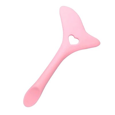 Gonetre Silicone Aid Stencils Wing Tips Reusable Silicone Tool Mascara Drawing Aid Makeup Tool Applicator Tool (pink)