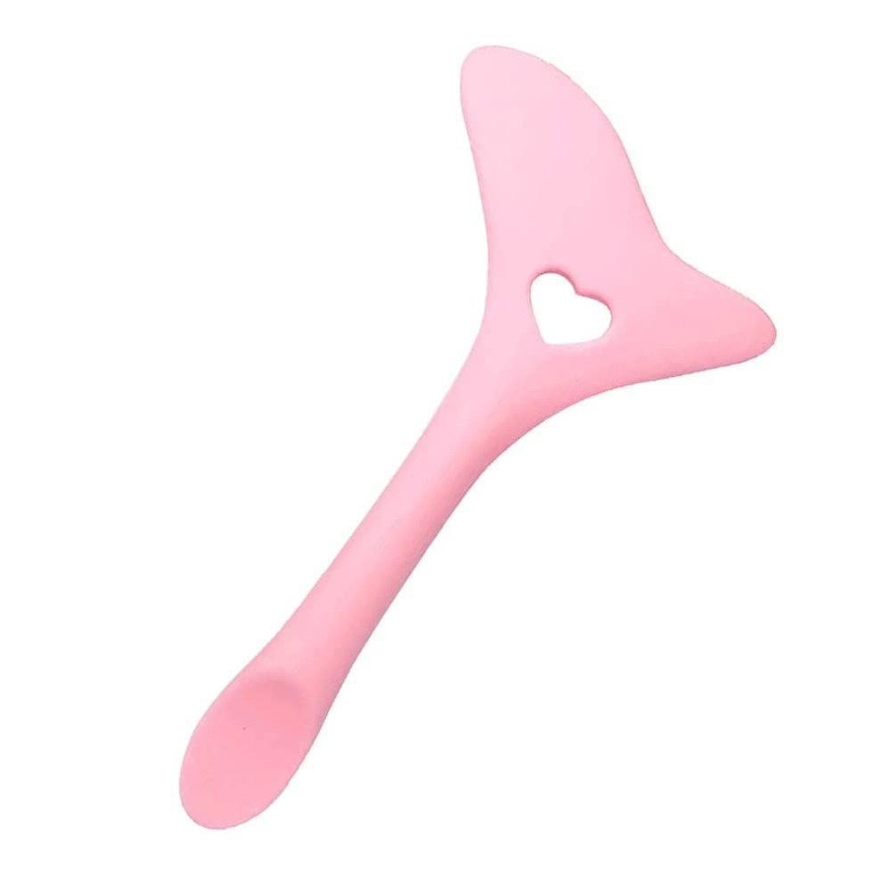 Gonetre Silicone Aid Stencils Wing Tips Reusable Silicone Tool Mascara Drawing Aid Makeup Tool Applicator Tool (pink)
