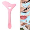 Gonetre Silicone Aid Stencils Wing Tips Reusable Silicone Tool Mascara Drawing Aid Makeup Tool Applicator Tool (pink) view 3