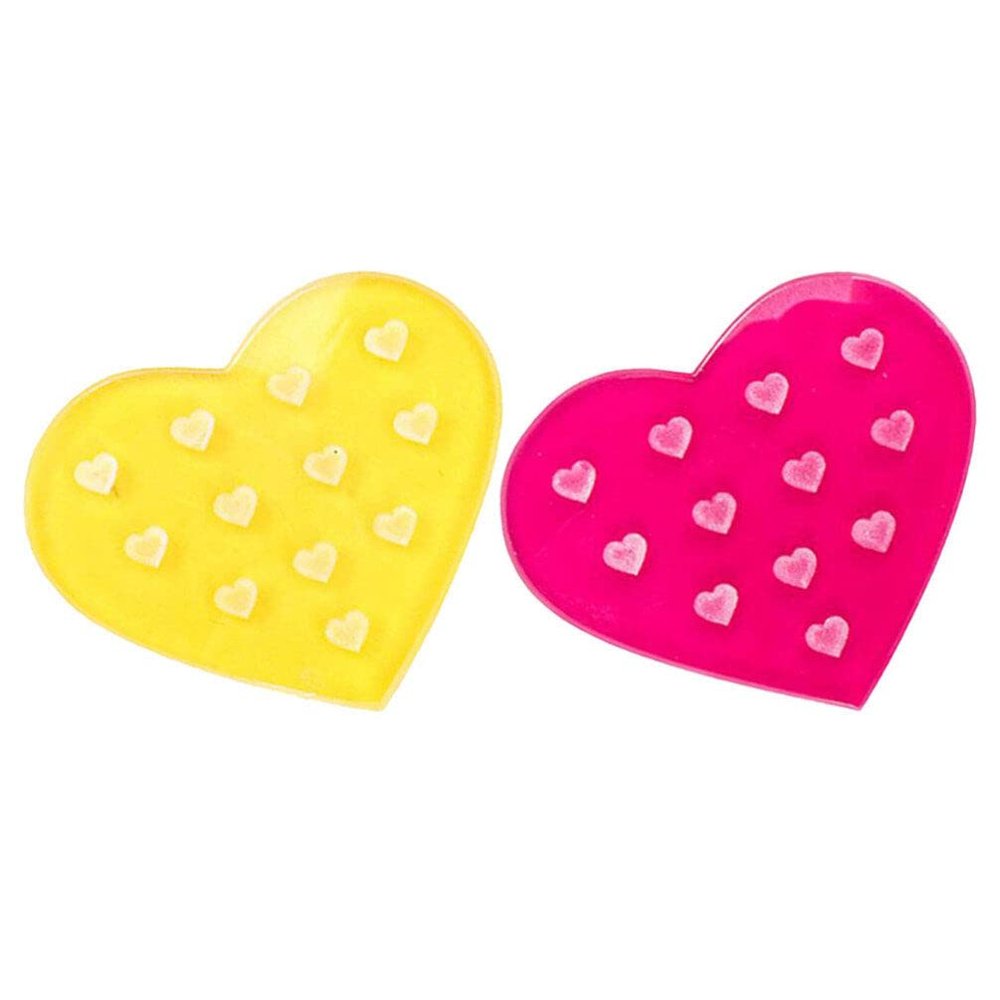 2pcs Heart Glass Lash Holder Pad for Eyelash Extensions Grafting Eyelash Plates Smooth Glue Holder for Easy Cleaning and Extended Drying