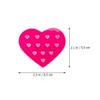 2pcs Heart Glass Lash Holder Pad for Eyelash Extensions Grafting Eyelash Plates Smooth Glue Holder for Easy Cleaning and Extended Drying view 2