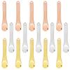 15 Pieces Mini Metal Cosmetic Skincare Spatula,YuCool Mini Reusable Mask Facial Scoop,for Facial Cosmetic for Face Mask Cream(3 Colors) view 2