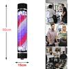 90CM/35'' LED Barber Pole Retro Light Red White Blue Waterproof Rotating Illuminated Stripes Wall-Mounted Lamp Rome Style Hair Salon Barber Hairdressing Sign view 3