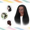 18 Inch 100% Real Hair Mannequin Head Training Head Manikin Cosmetology Doll Head for Hairdresser Practice Braiding Hair Styling with Clamp stand (18 -Inch) view 3