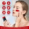 Go Ho Cream-Blendable Red Face Paint Stick (1.06 Oz),Full-coverage Red Body Paint Makeup for Adults Children Halloween Cosplay Clown Devil SFX Makeup,Waterproof Red Makeup Stick view 4
