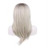 SLOFL Daily Wig for Momen Long Platinum Blonde Bob WigsLong Straight Hair for White Women Ombre Blonde Wig Party Wigs for Men view 3