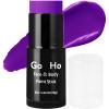 Go Ho Cream-Blendable Purple Face Paint Stick,Full-coverage Purple Body Paint for Adults Children Halloween Cosplay SFX Witch Devil Makeup,Waterproof Purple Eye Black Stick view 1