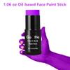 Go Ho Cream-Blendable Purple Face Paint Stick,Full-coverage Purple Body Paint for Adults Children Halloween Cosplay SFX Witch Devil Makeup,Waterproof Purple Eye Black Stick view 2
