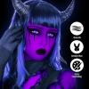 Go Ho Cream-Blendable Purple Face Paint Stick,Full-coverage Purple Body Paint for Adults Children Halloween Cosplay SFX Witch Devil Makeup,Waterproof Purple Eye Black Stick view 4