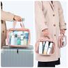 PACKISM Clear Toiletry Bags 1 Extra Large 1 Large 1 Medium, 3 Pack Clear Makeup Bags with Handle Large Opening, Waterproof Cosmetic Bags Fit Carry-on Travel Essentials, Travel Bags, Pink view 4