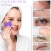 Sieral 120 Pcs Compressed Facial Sponges with Container Disposable Face Sponge Pads for Washing Face Cleansing Exfoliating Esthetician Makeup Removal(Heart,Purple) view 4