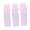 FOMIYES 3pcs Applicator Bottles Graduated Scale Hair Dye Root Comb Applicator for Even Distribution Environmental for Salon and Home Use view 1