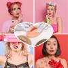 Tattoo Fake Lips 6Pcs Tattoo Practice Lips 5D Silicone Lips for Makeup Practice Realistic Tattoos Practice Skins Training Microblading Practice Skin Tattoos Fake Skin for Permanent Makeup view 2