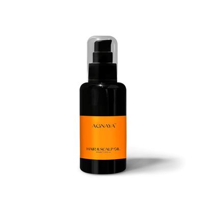 Agnaya Bhringraj Anti Dandruff & Nourishing Oil for Hair & Scalp Massage, Dry, Frizzy Hair Treatment, 27 Ingredients (100ml)