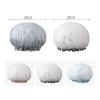 Double Layer Shower Cap Waterproof Ladies Kitchen Waterproof Smokeproof Waterproof Bathing Adult Women Shampoo Cap Fluffy Flash (Color : Pink CAT1) view 3