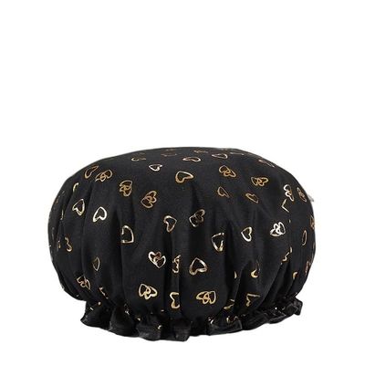 1PC Waterproof Shower Cap Double Layer Shower Hair Cover Women Supplies for Kitchen Bathroom Shampoo Caps Bath Hat (Color : A6)