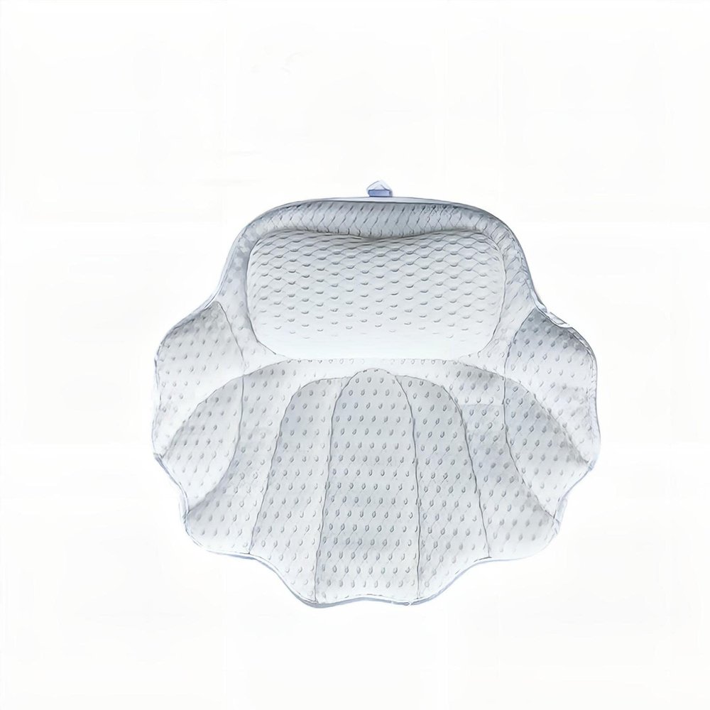 Bathtub Pillow, 4D Air Mesh Spa Tub Pillow Ergonomic Shape with 6 Suction Cups Soft Mesh and Quick Dry Bath Pillows for tub Neck and Back Support, hot tub PillowWomens Gift Ideas