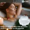 Bathtub Pillow, 4D Air Mesh Spa Tub Pillow Ergonomic Shape with 6 Suction Cups Soft Mesh and Quick Dry Bath Pillows for tub Neck and Back Support, hot tub PillowWomens Gift Ideas view 2