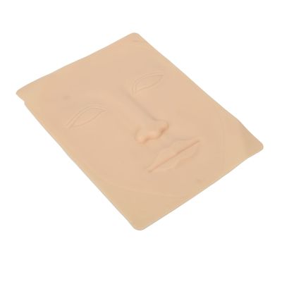 10pcs Practice Face Skin - 3D Practice Skin, Soft Silicone Fake Face for Professional Makeup Practice Training Eyebrow Lip Microblading Tattooing for Beginner