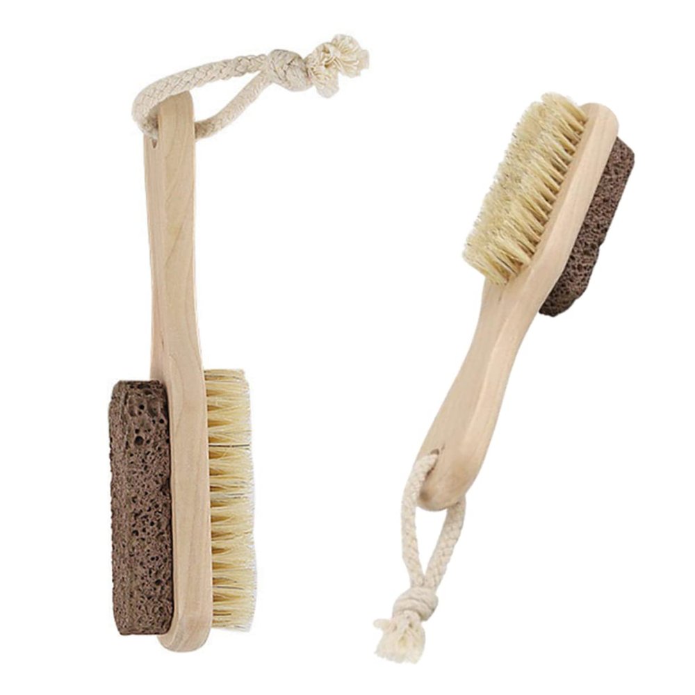 Healeved Dead Skin Remover for Feet 2pcs Double Sided Foot Brush Pumice Stone for Pedicure Care Accessories