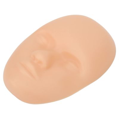 Practice Skin Head - 10pcs 3D Practice Skin Head, Soft Silicone Fake Head Face for Professional Makeup Mannequin Training Eyebrow Lip Microblading Tattooing for Beginner
