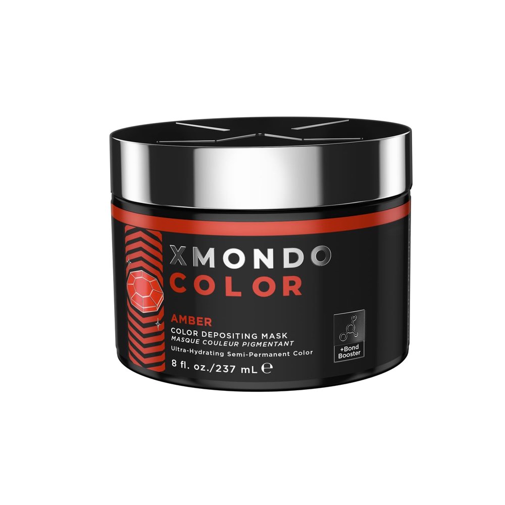 XMONDO Color Amber Depositing Mask, Orange Red Hair Dye, 8 Fl Oz