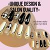 NAILMEOW hand-drew press on nails Medium Length- Piano, Luxury Reusable Seven Layers Gel UV Finish Fake Nail Tips, Handmade Women red Press on Nail Art with Design by Licensed Manicurist view 3