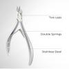 NGHIA Cuticle Nipper - D-03 JAW 16 | Stainless Steel | Durable and Sharp | Ergonomic Design | Grey Plated | Ideal for Salons and Home Use view 3