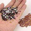 NCB Nancybeads 1500pcs Flatback Round Glass Nail Art Rhinestones Crystal for DIY Making Accessories Shoes, Clothes, Face Art, Bags, Manicure (Blue Volcanic, SS20 1500pcs) view 4