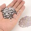 NCB Nancybeads 1500pcs Flatback Round Glass Nail Art Rhinestones Crystal for DIY Making Accessories Shoes, Clothes, Face Art, Bags, Manicure (Lt. Rose Aqua, SS20 1500pcs) view 4