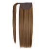 100% Human Hair Ponytailtail Straight 120Gram Wrap Around Clip In Ponytailtail Machine Remy Hair 12-26 Inches view 1