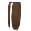 100% Human Hair Ponytailtails Remy Straight Clip In Hair Extensions 80G 100G Wrap Around Ponytailtail Wig view 1