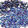 NCB Nancybeads 1500pcs Flatback Round Glass Nail Art Rhinestones Crystal for DIY Making Accessories Shoes, Clothes, Face Art, Bags, Manicure (Mine Blue, SS20 1500pcs) view 2