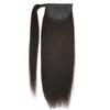 100% Human Hair Ponytailtail Straight 120Gram Wrap Around Clip In Ponytailtail Machine Remy Hair 12-26 Inches view 1