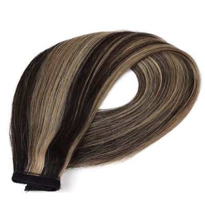 100% Human Hair Ponytailtail Brazilian Straight Remy Wrap Around Ponytailtail Clip In Horsetail Wig Extension 150G 120G