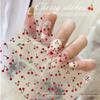 Nail Art Stickers 5D Relief Decals Summer Shiny Diamonds Cherry Sticker for Salon DIY Acrylic Nail Design (Cute) view 3