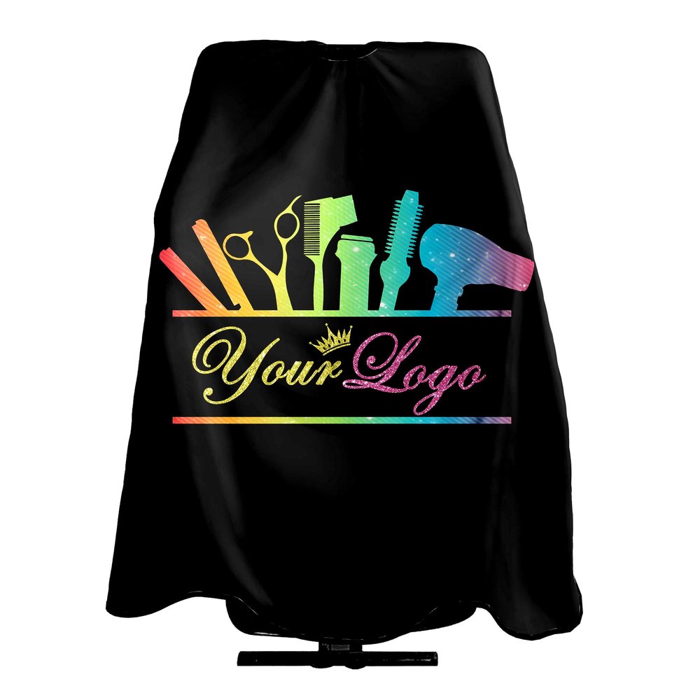 Carwayii Custom Barber Cape for Men Women Customized Salon Cape Personalized Hair Cutting Cape Professional Hairdressing Apron for Hair Styling 55''X66''